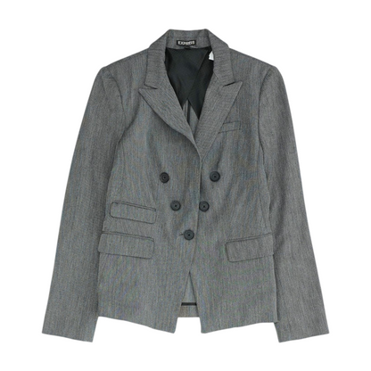 Gray Print Blazer