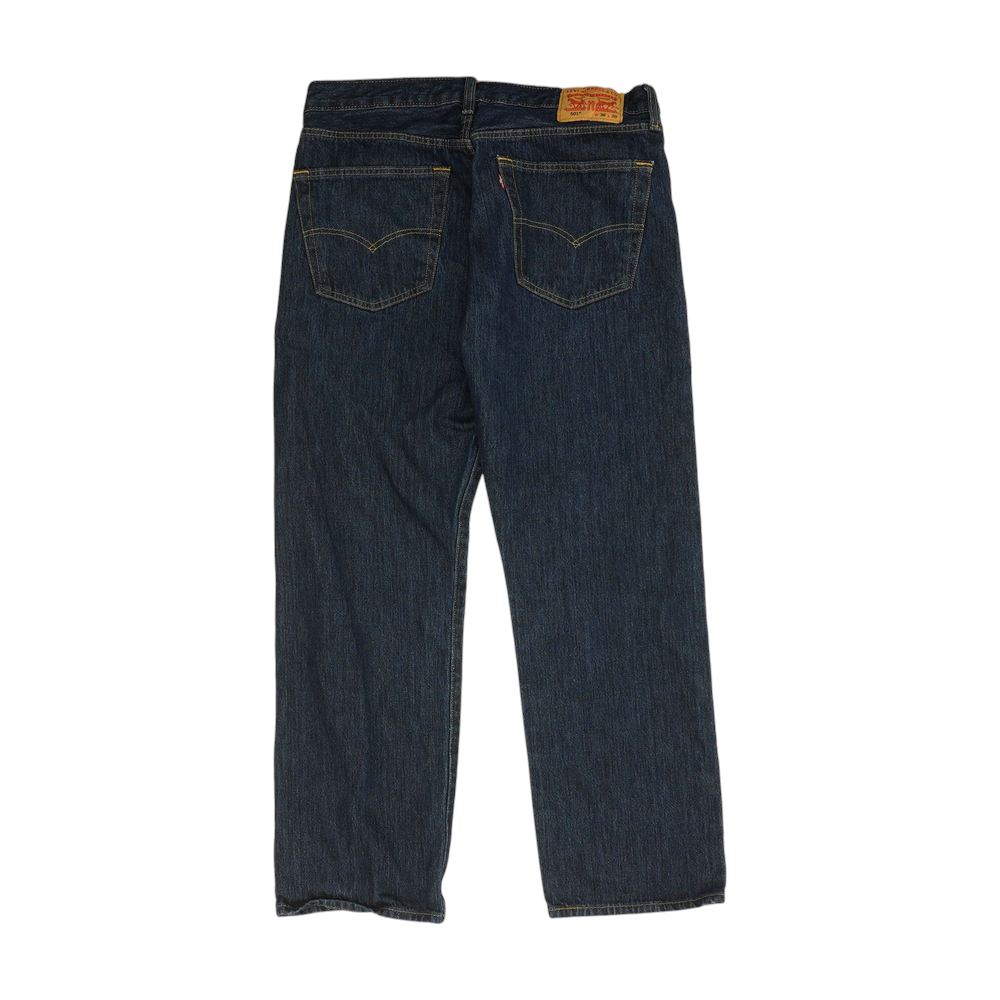 501 Navy Straight Jeans