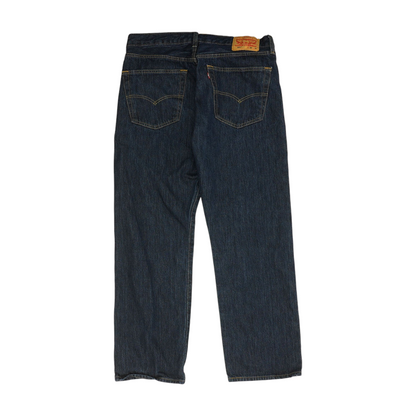 501 Navy Straight Jeans