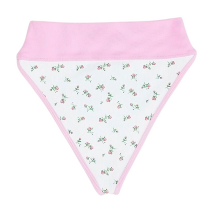 White Floral Swim Bottom