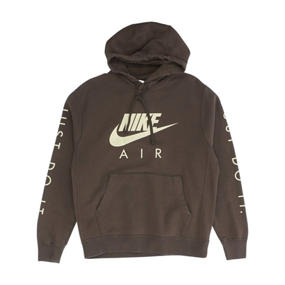 Brown Solid Hoodie Pullover