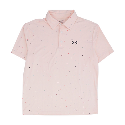 Pink Print Short Sleeve Polo