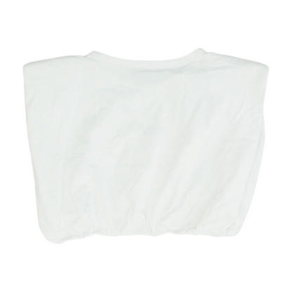 White Cropped Blouse