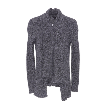Black Abstract Cardigan Sweater