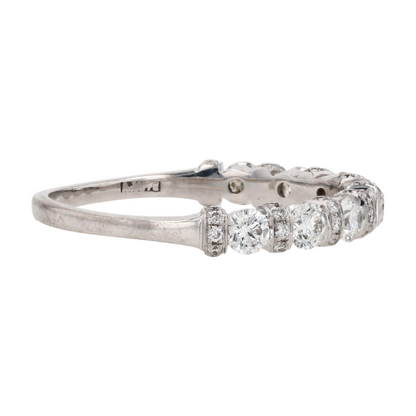 5/8 ctw 14K White Gold Diamond Band Ring