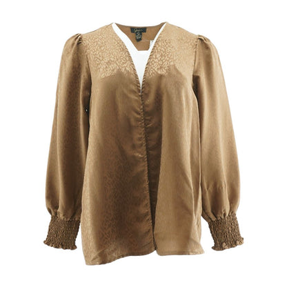 Rust Animal Cardigan Sweater