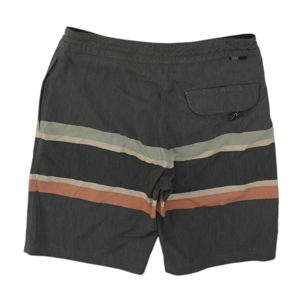 Gray Striped Swim Bottom