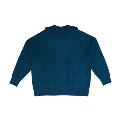 Teal Plus Pullover Sweater