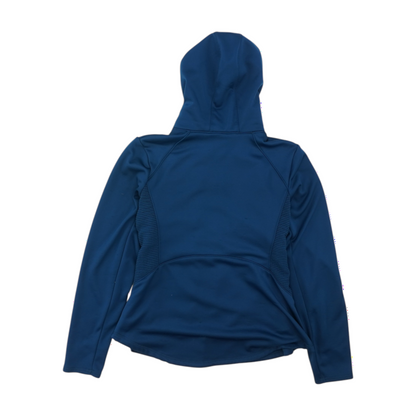 Blue Plus Size Solid Jacket