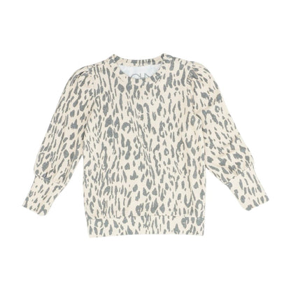 Beige Animal Print Sweatshirt