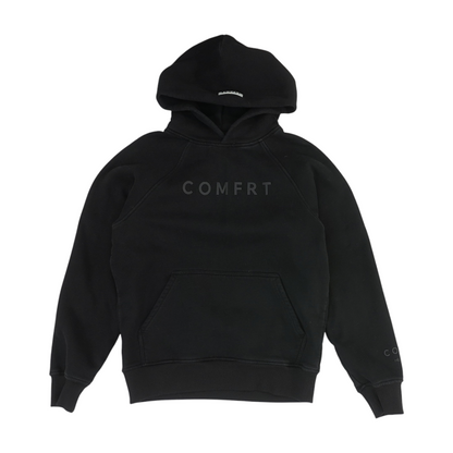 Black Solid Hoodie Pullover