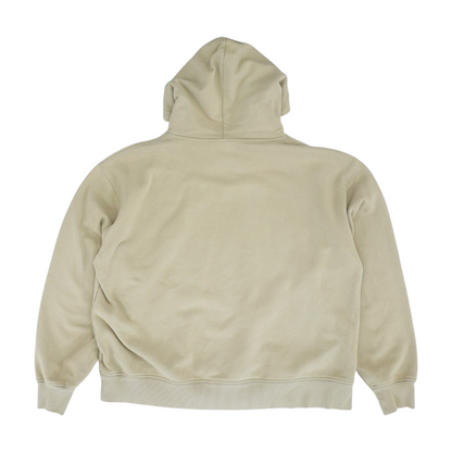 Beige Solid Hoodie Pullover