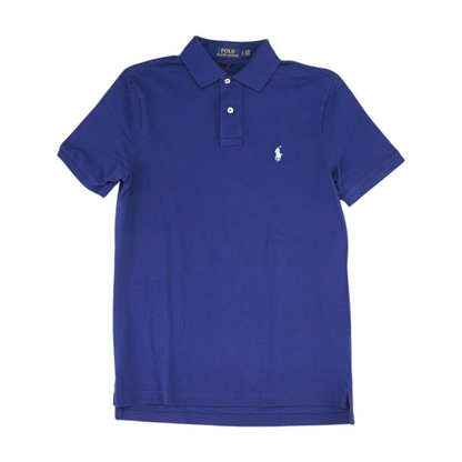 Navy Solid Short Sleeve Polo