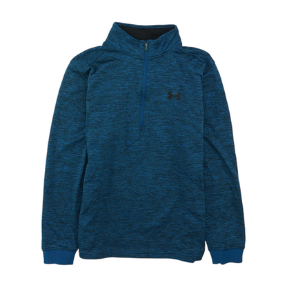 Under Armour Teal Solid 1/4 Zip Pullover – Image 1