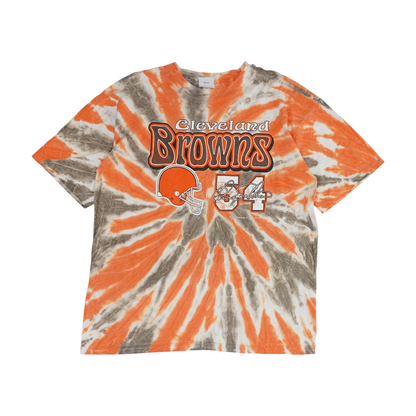Vintage Orange Cleveland Browns Tie-Dye T-Shirt