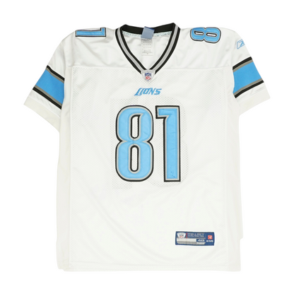 Men's White Detroit Lions Jersey