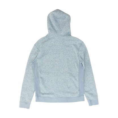 Blue Solid Hoodie Pullover