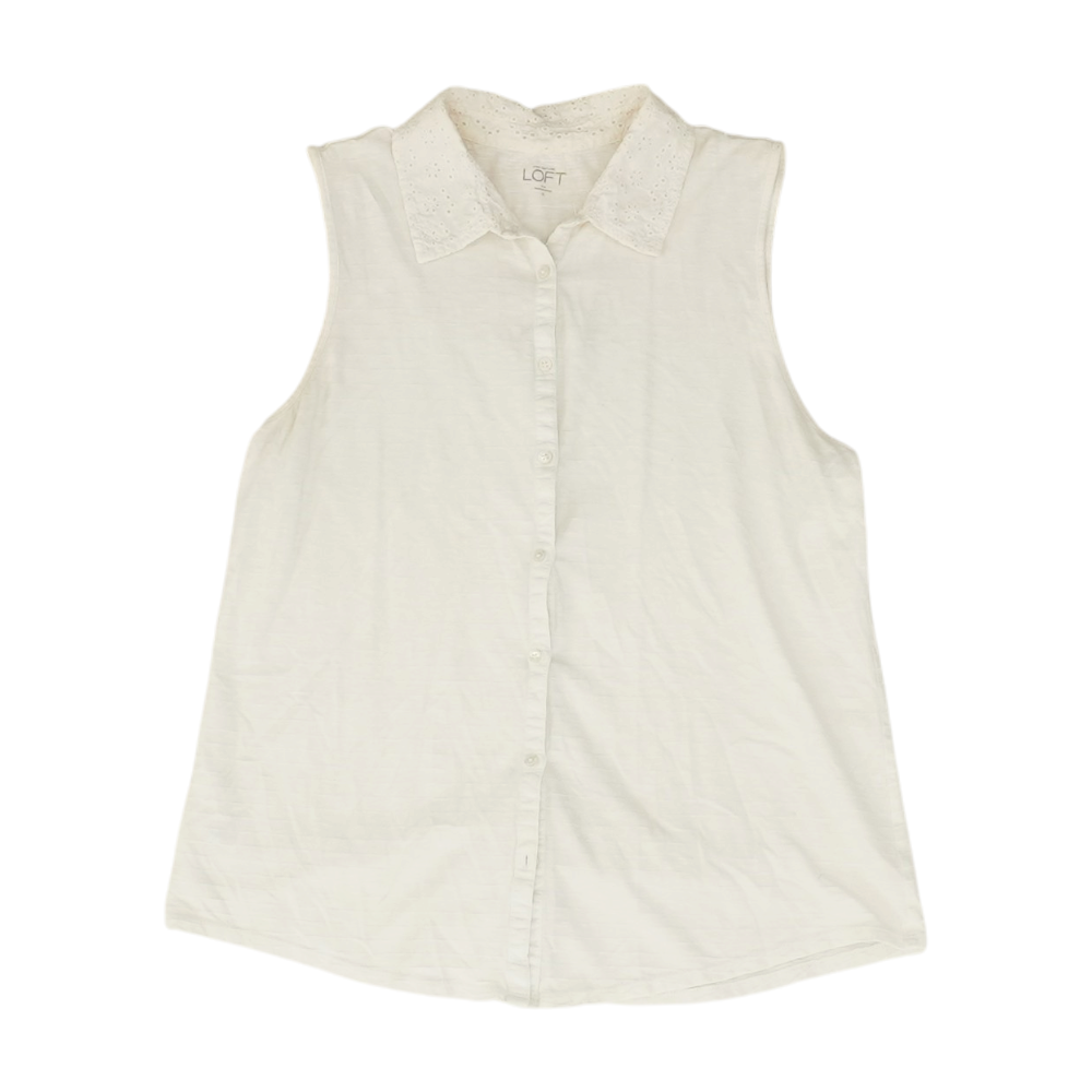 Beige Button Down