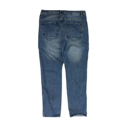 Blue Tapered Jeans