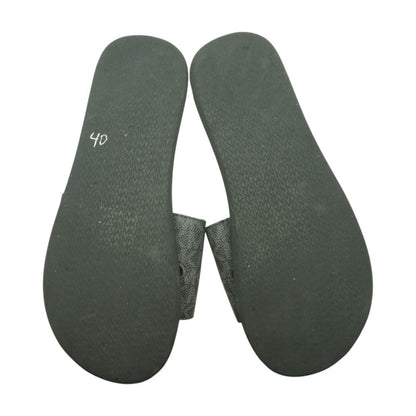 Black Casual Slide Sandals