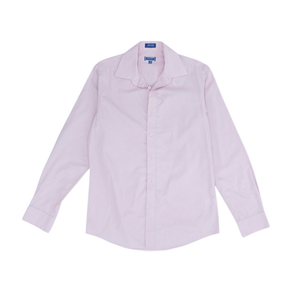 Pink Solid Long Sleeve Button Down