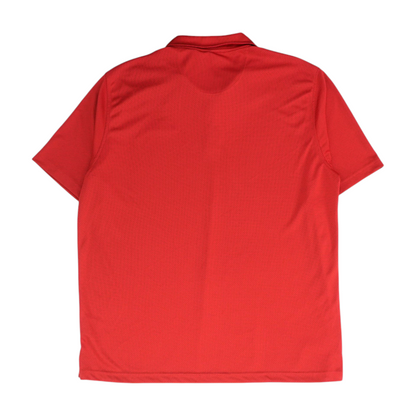 Red Solid Short Sleeve Polo