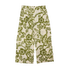 Ivory Floral Relaxed Pants