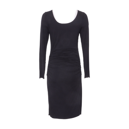 Black Maternity Midi Dress