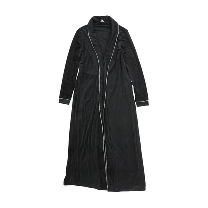 Black Tall Solid Robe