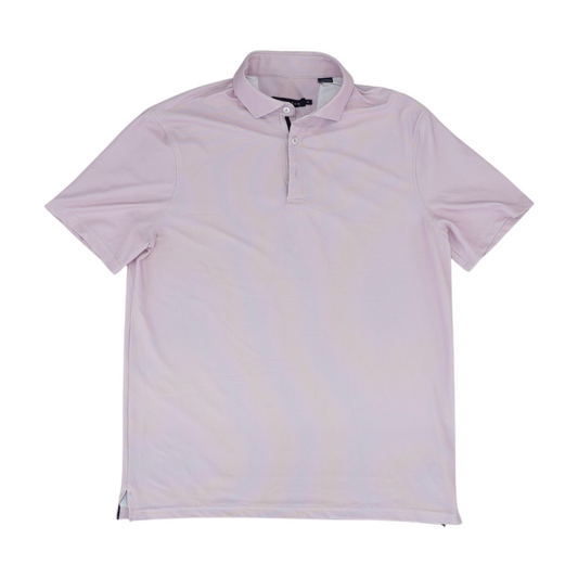 Pink Print Short Sleeve Polo
