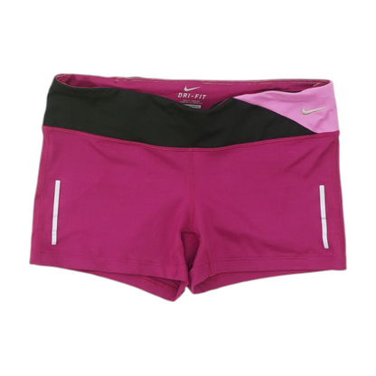 Magenta Solid Active Shorts