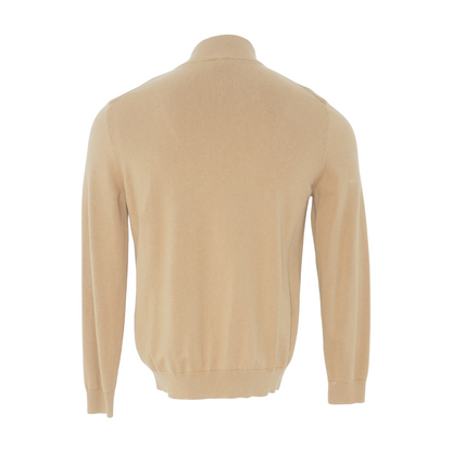 Brown Solid Cardigan Sweater