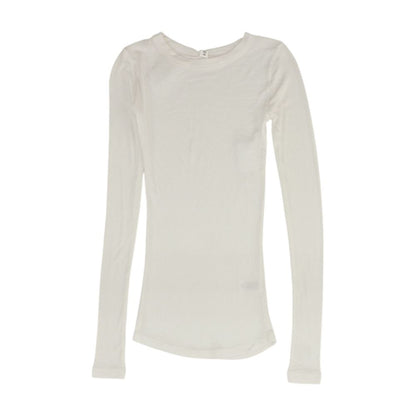 White Turtleneck Knit Top