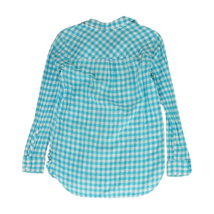 Blue Check Button Down