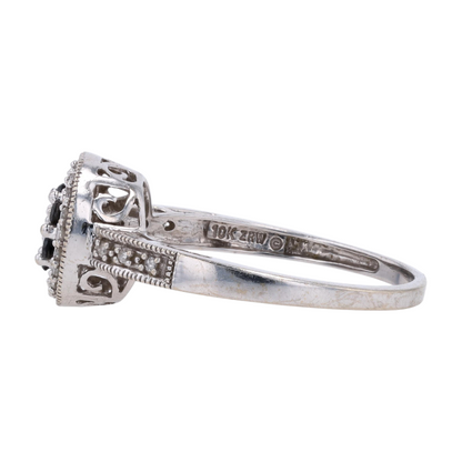 1/4 ctw 10K White Gold Diamond Fashion Ring