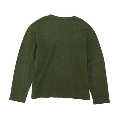 Green Solid Pullover Sweater