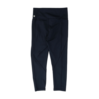 Navy Solid Active Capris