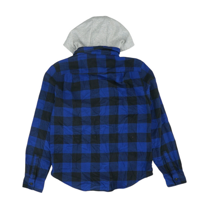 Blue Plaid Flannel Button Down