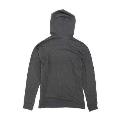 Gray Solid Hoodie Pullover