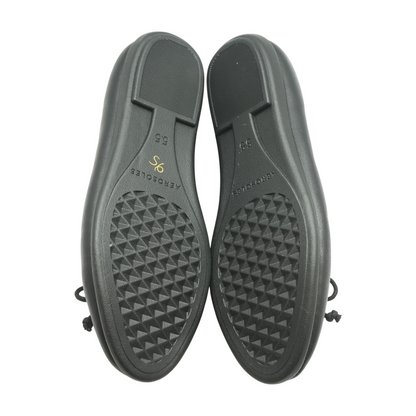 Black Slip-On Flats