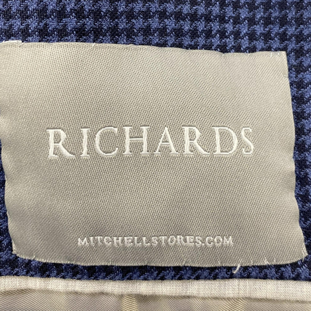 Wool, Silk, And Linen Blend Prince Of Wales Deconstructed Blazer