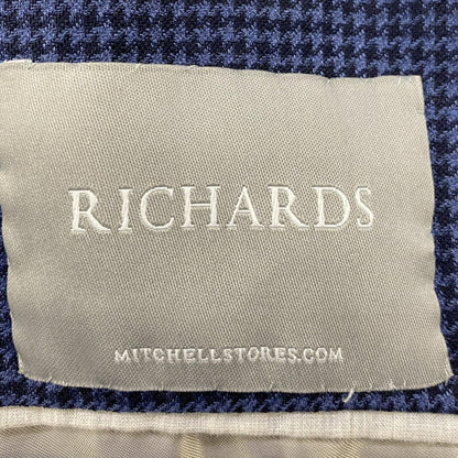 Wool, Silk, And Linen Blend Prince Of Wales Deconstructed Blazer