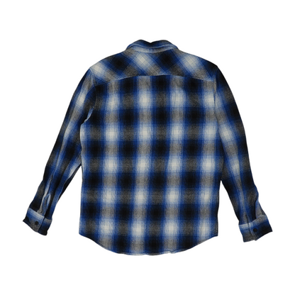 Blue Plaid Flannel Button Down