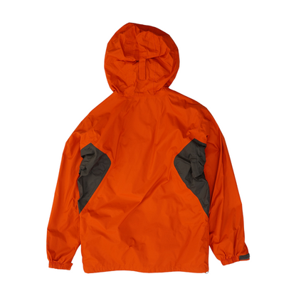 Orange Color Block Rain Jacket