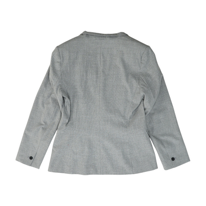 Gray Solid Blazer