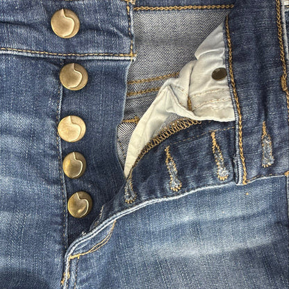 Blue High Rise Skinny Leg Jeans