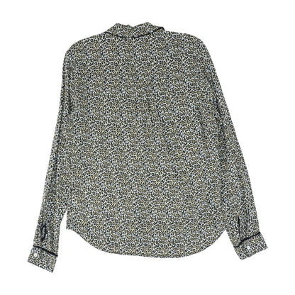 Ivory Animal Print Button Down