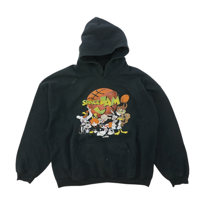 Black Solid Hoodie Pullover