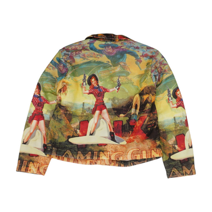 Green Graphic Jacket