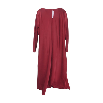 Maroon Plus Midi Dress